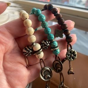 Love Heals Natural Stone Bracelet Bundle